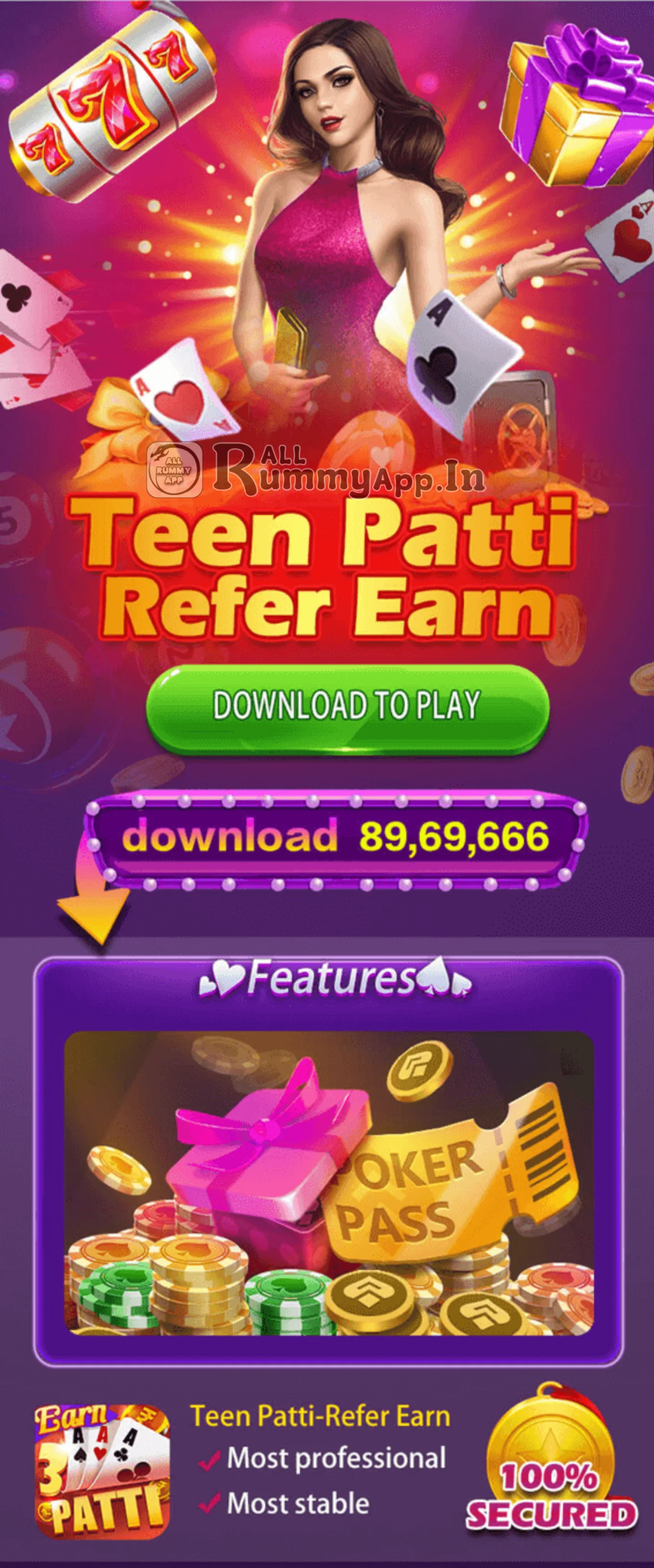 Teen Patti Refer Earn APK Download